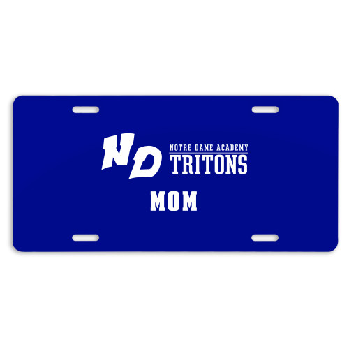 License Plate-Notre Dame de La Baie Academy Mom, Add Background PMS 2738
