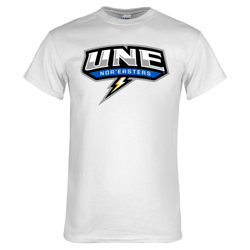  White T Shirt - UNE w Bolt