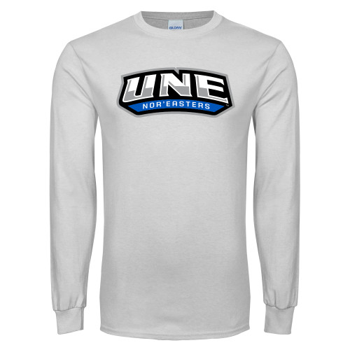  White Long Sleeve T Shirt - UNE