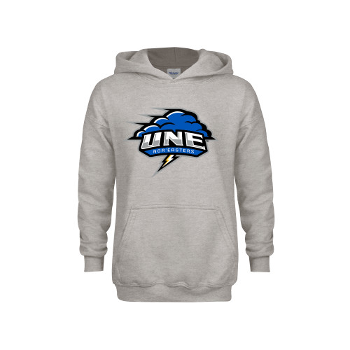 Youth Grey Fleece Hood - Primary Athletics Mark