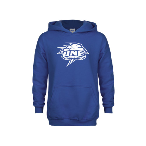  Youth Royal Fleece Hoodie - UNE Primary - Track and Field