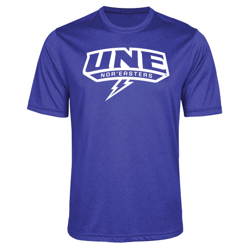  Royal Heather Performance Contender Tee - UNE w Bolt