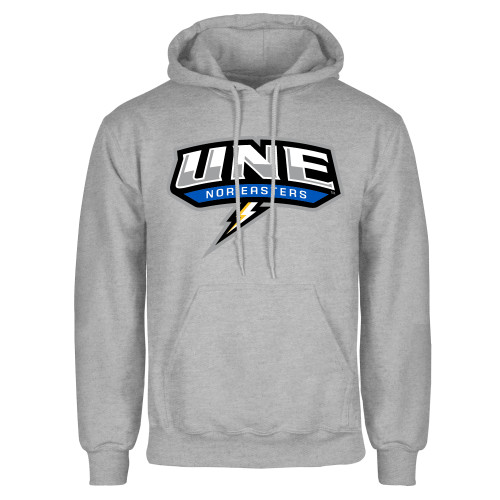  Grey Fleece Hoodie - UNE w Bolt