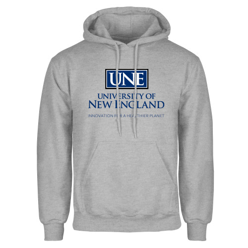  Grey Fleece Hoodie - Institutional Mark  Stacked