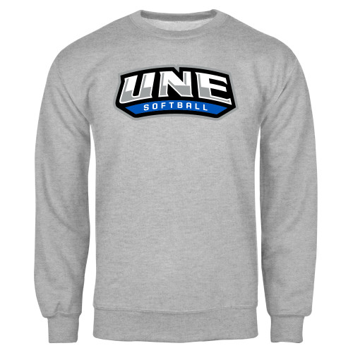  Grey Fleece Crew - UNE Softball