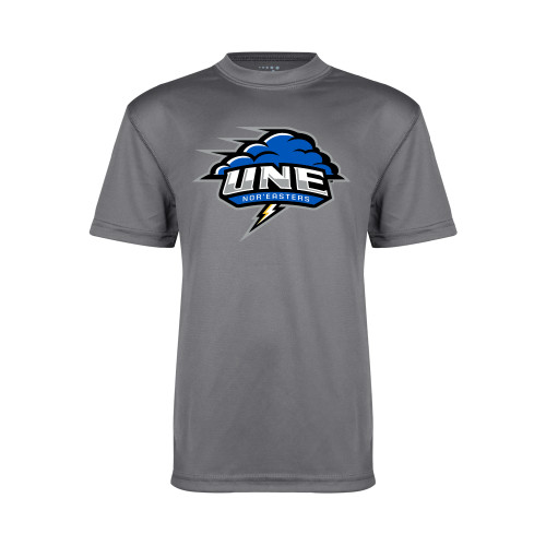  Youth Performance Grey Concrete Tee - Primary Athletics Mark