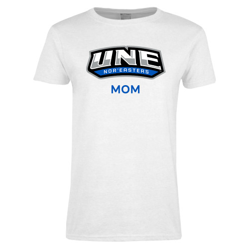  Womens White Short Sleeve Tee - Mom