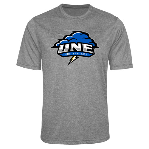 Grey Heather Performance Contender Tee - Primary Athletics Mark