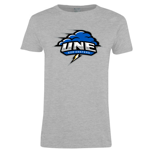  Womens Grey Short Sleeve Tee - Primary Athletics Mark