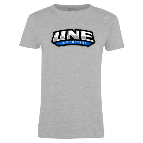  Womens Grey Short Sleeve Tee - UNE