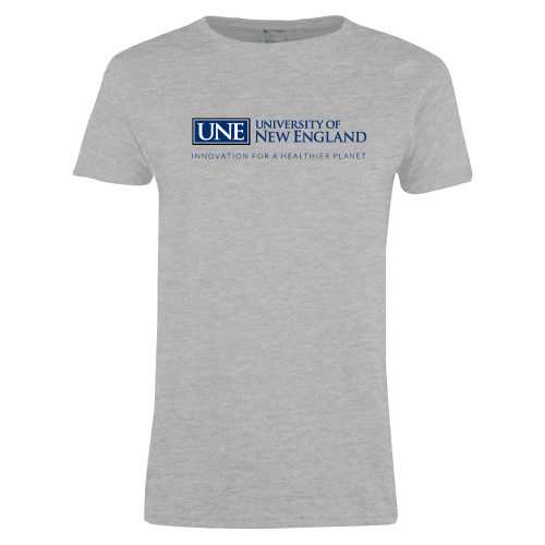  Womens Grey Short Sleeve Tee - Institutional Mark