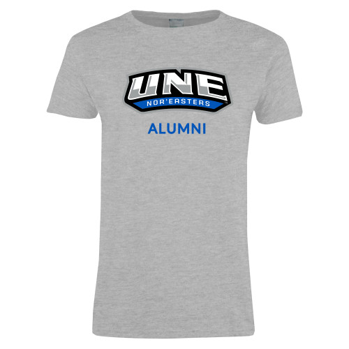  Womens Grey Short Sleeve Tee - Alumni
