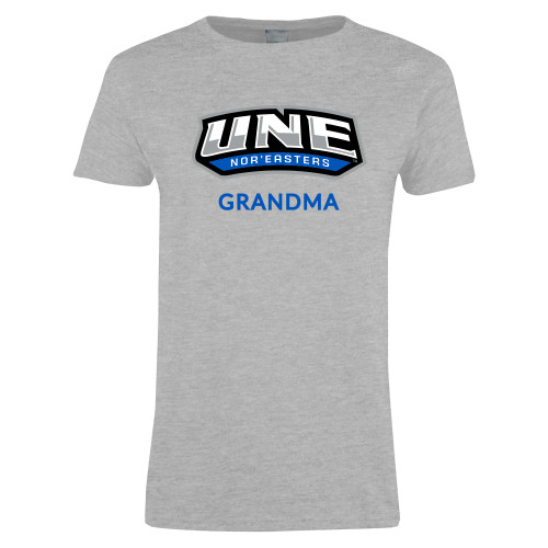  Womens Grey Short Sleeve Tee - Grandma