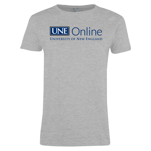  Womens Grey Short Sleeve Tee - UNE Online