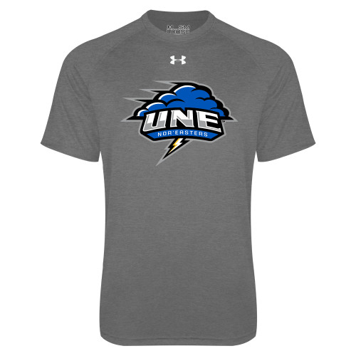  Under Armour Carbon Heather Tech Tee - Primary Athletics Mark