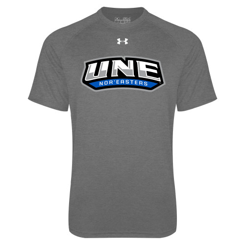  Under Armour Carbon Heather Tech Tee - UNE