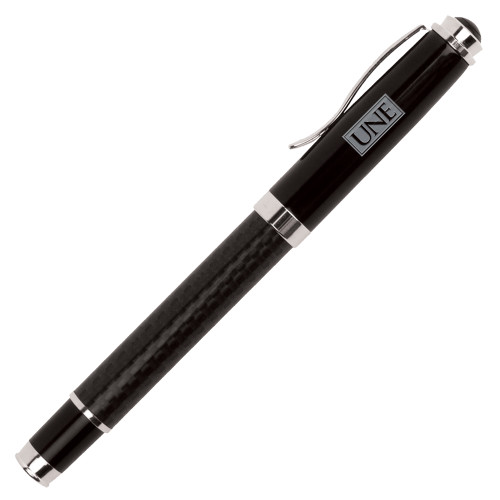  Luna Black Rollerball Pen - Institutional Mark  Stacked Engraved