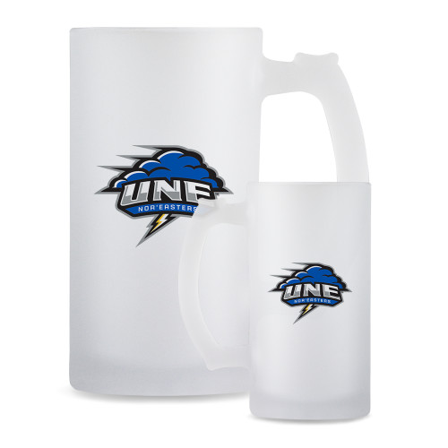  Full Color Decorative Frosted Glass Mug 16oz - Primary Athletics Mark