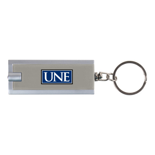  Turbo Silver Flashlight Key Holder - Institutional Mark  Stacked
