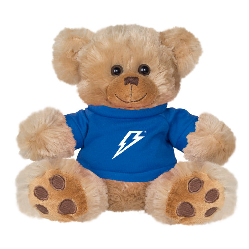  Plush Big Paw 8 1/2 inch Brown Bear w/Royal Shirt - Lighting Bolt
