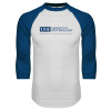 Thumbnail image for  White/Royal Raglan Baseball T Shirt