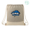 Thumbnail image for  Split Recycled Cotton Grey/Natural Drawstring Bag