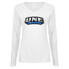 Thumbnail image for  Womens White Long Sleeve V Neck Tee 