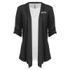 Thumbnail image for  Womens Grey Drape Front Cardigan Sweater