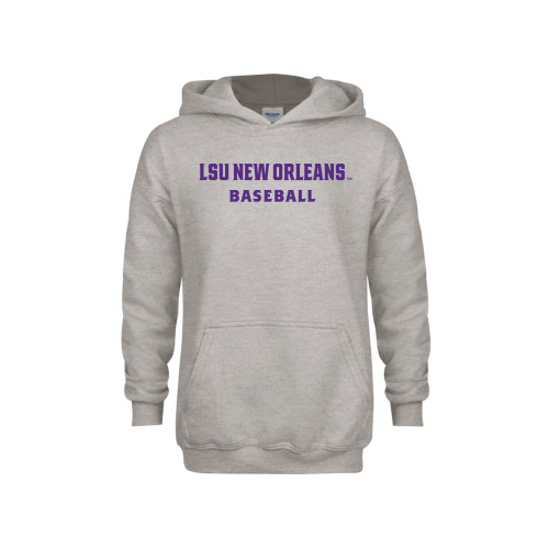 Youth Grey Fleece Hood - LSU New Orleans Baseball