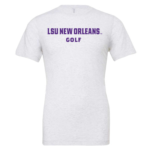  Bella + Canvas Ash Grey Jersey Cotton T Shirt - LSU New Orleans Golf