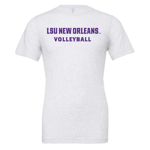  Bella + Canvas Ash Grey Jersey Cotton T Shirt - LSU New Orleans Volleyball