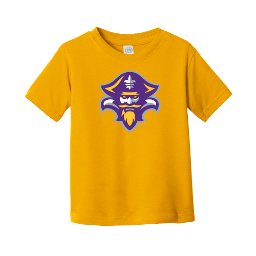  Toddler Gold T Shirt - Privateer Mascot Head