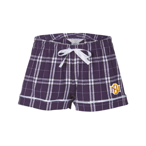  Boxercraft Womens Purple Flannel Shorts - NO Monogram
