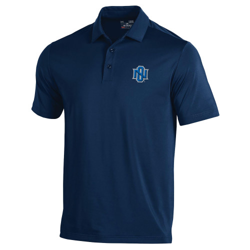  Under Armour Navy T2 Performance Polo - Interlocking NO