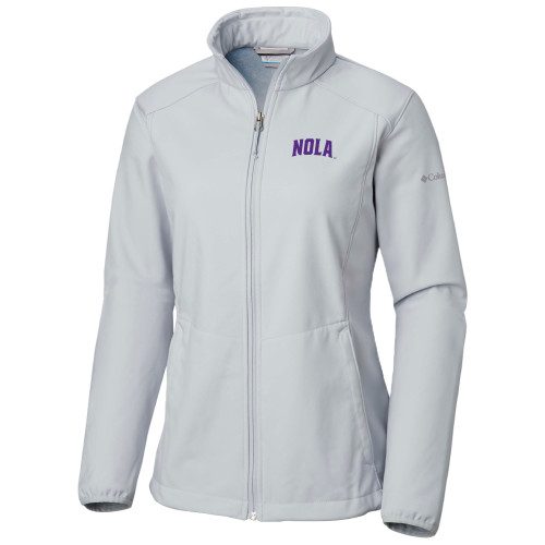  Columbia Womens Kruser Ridge White Jacket - NOLA Arched Wordmark