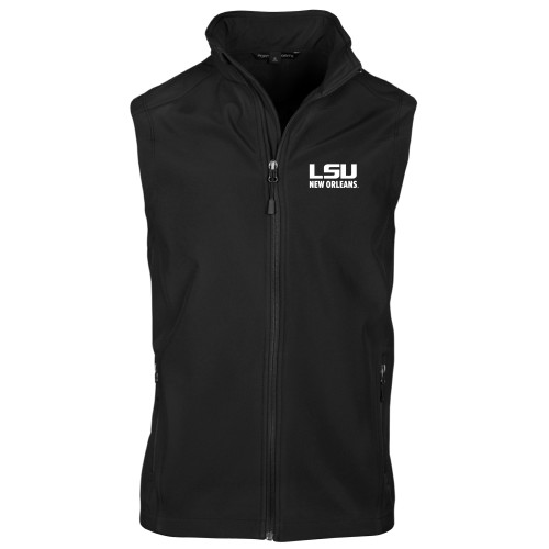  Black Softshell Core Vest - LSU New Orleans Stacked