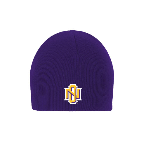 Purple Knit Beanie - NO Monogram