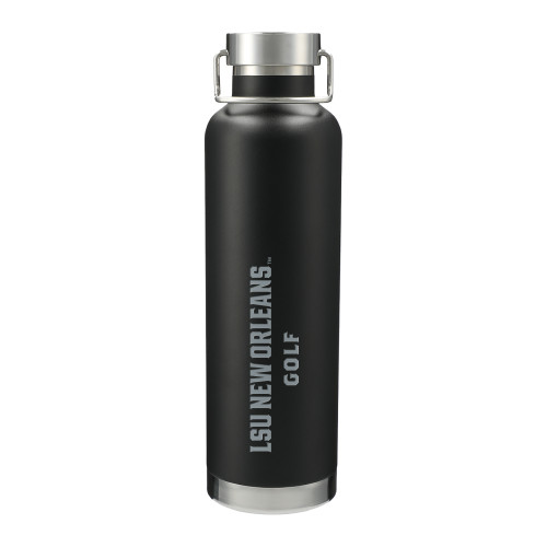  Thor Copper Vacuum Insulated Black Bottle 32oz - LSU New Orleans GolfEngraved