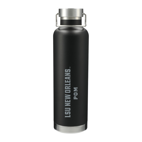  Thor Copper Vacuum Insulated Black Bottle 32oz - LSU New Orleans PomEngraved