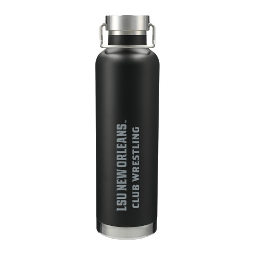  Thor Copper Vacuum Insulated Black Bottle 32oz - LSU New Orleans Club Wrestling Engraved