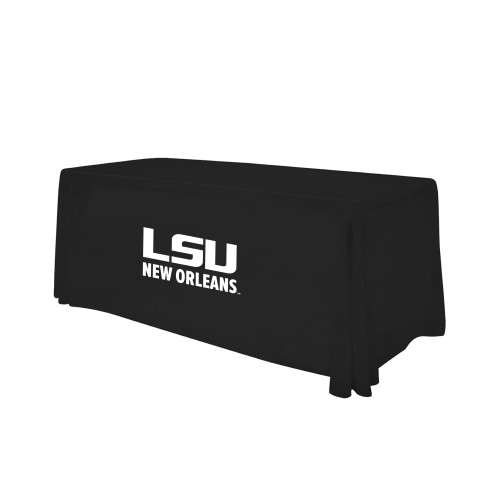  Black 6 foot Table Throw - LSU New Orleans Stacked