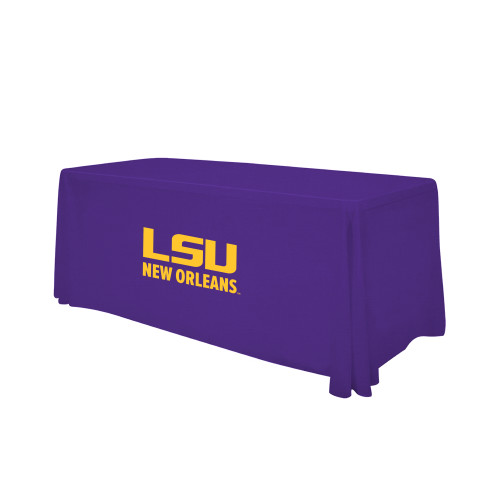  Purple 6 foot Table Throw - LSU New Orleans Stacked