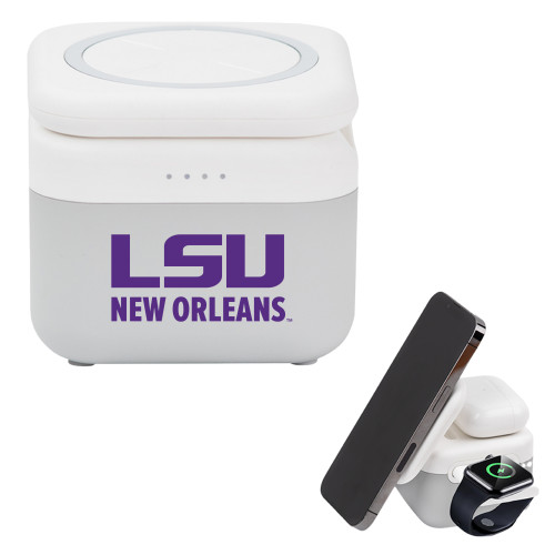  3 in 1 Mag Max Modularized Wireless Charger - LSU New Orleans Stacked