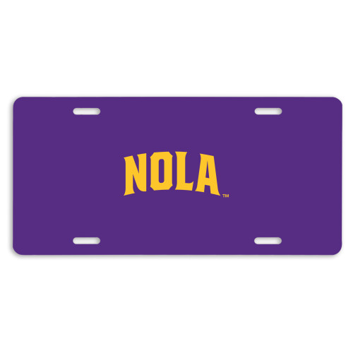  License Plate - NOLA Arched Wordmark