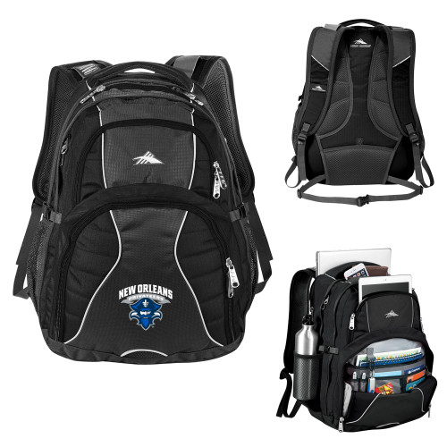 New Orleans High Sierra Black Swerve Computer Backpack
