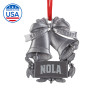 Thumbnail image for  Pewter Holiday Bells Ornament
