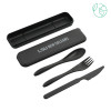 Thumbnail image for  Bamboo Fiber Black Cutlery Set