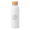 Thumbnail image for  Blair White Stainless Steel Bottle w/ Bamboo Lid 17 oz
