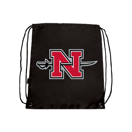  Black Drawstring Backpack - Official Logo