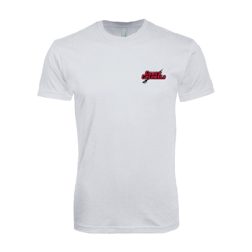  Next Level White SoftStyle T Shirt - Geaux Colonels-Sword